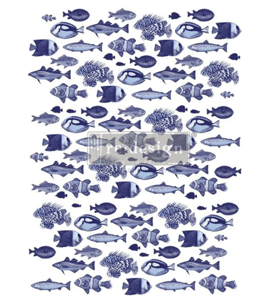 Re-Design With Prima Decor Transfer - Saltwater Fish - 25” x 34” To Be Discontinued