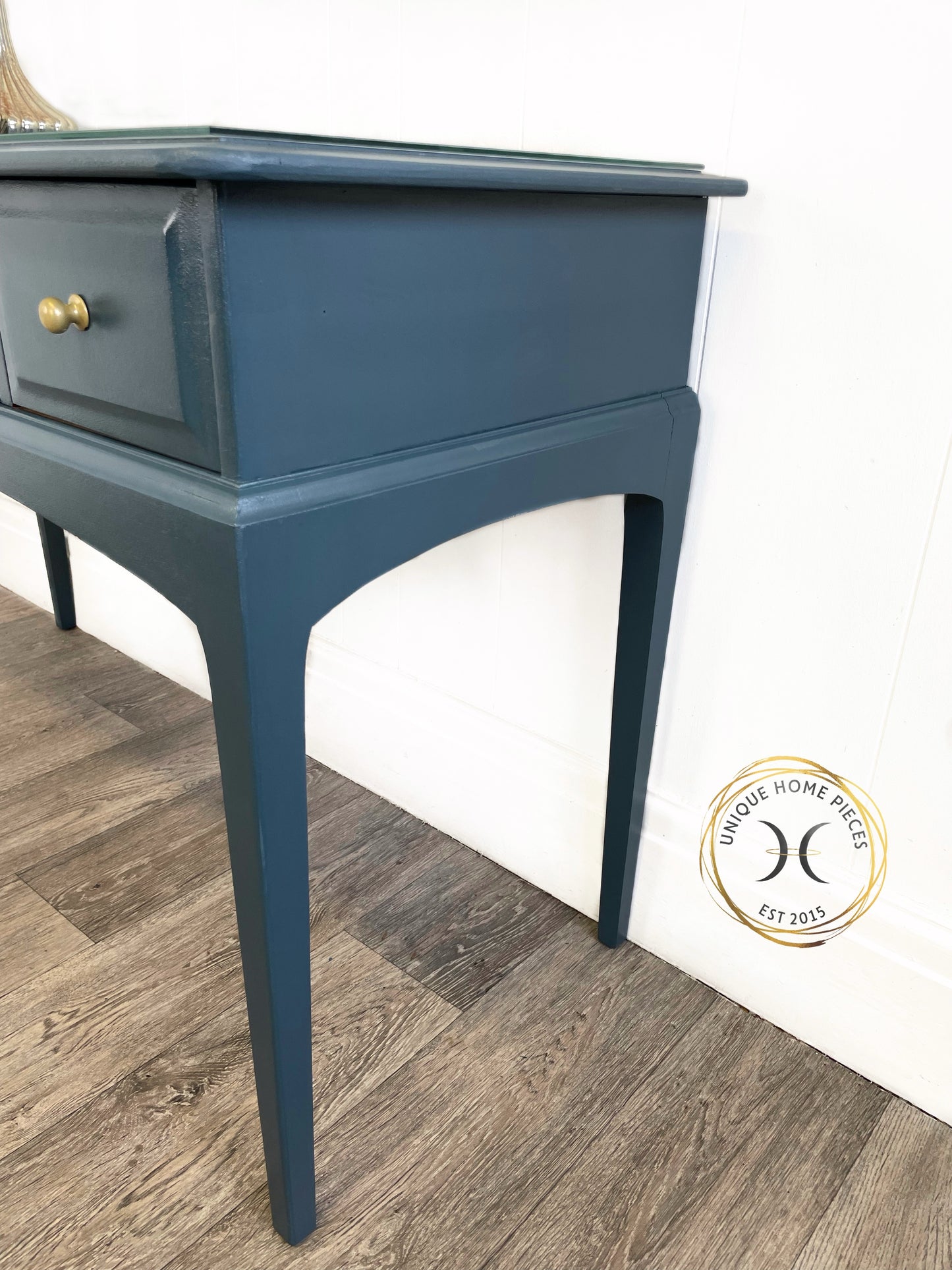 Blue Stag Three Drawer Dressing Table, Desk, Console Table