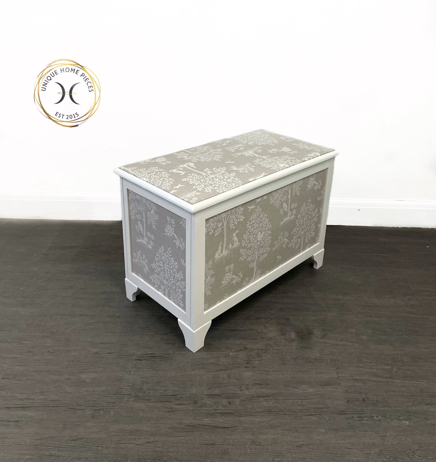 Bespoke White Blanket Box, Storage Box, Trunk, Ottoman, Toy Box