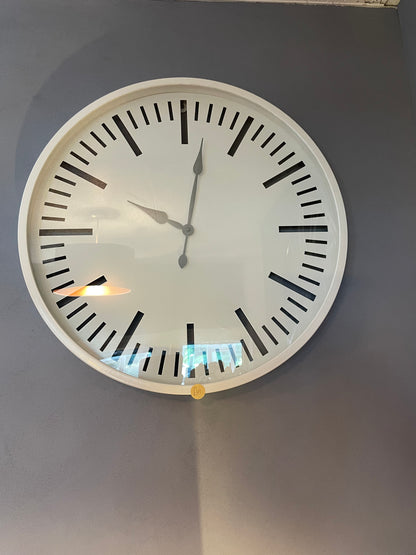 White Metal Wall Clock