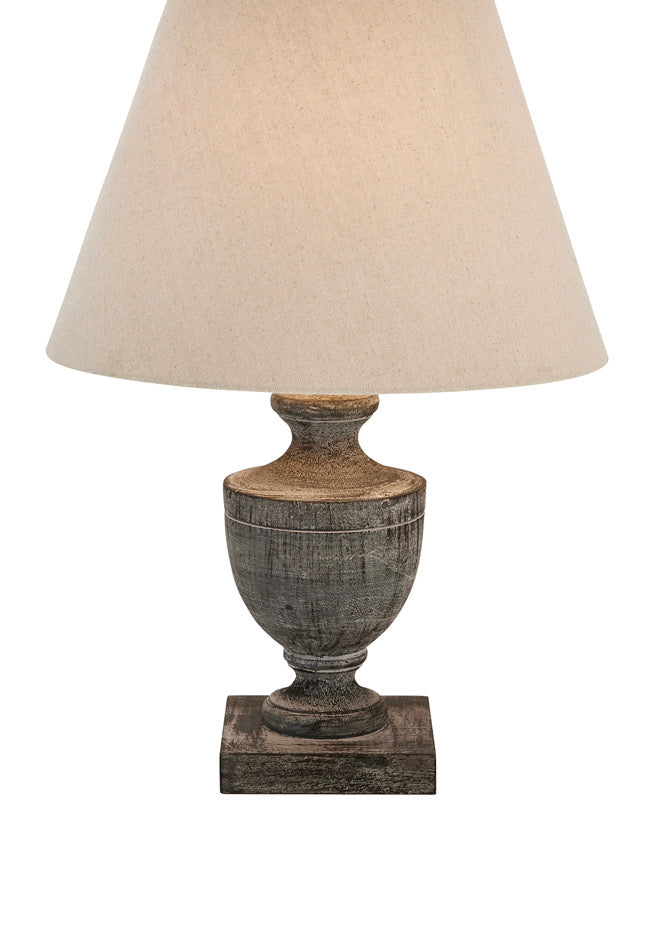 Incia Urn Wooden Table Lamp