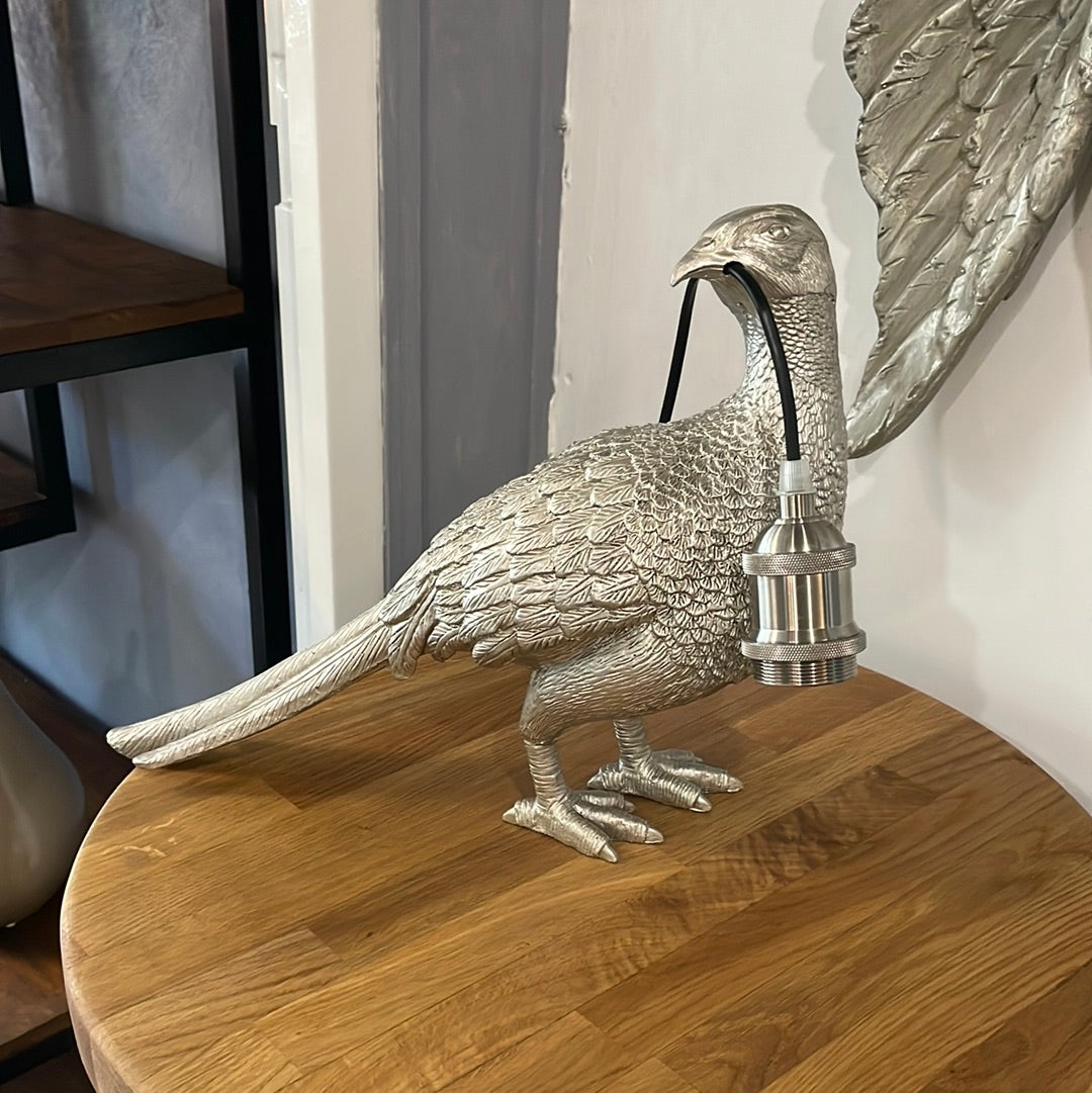 Silver Pheasant Lamp