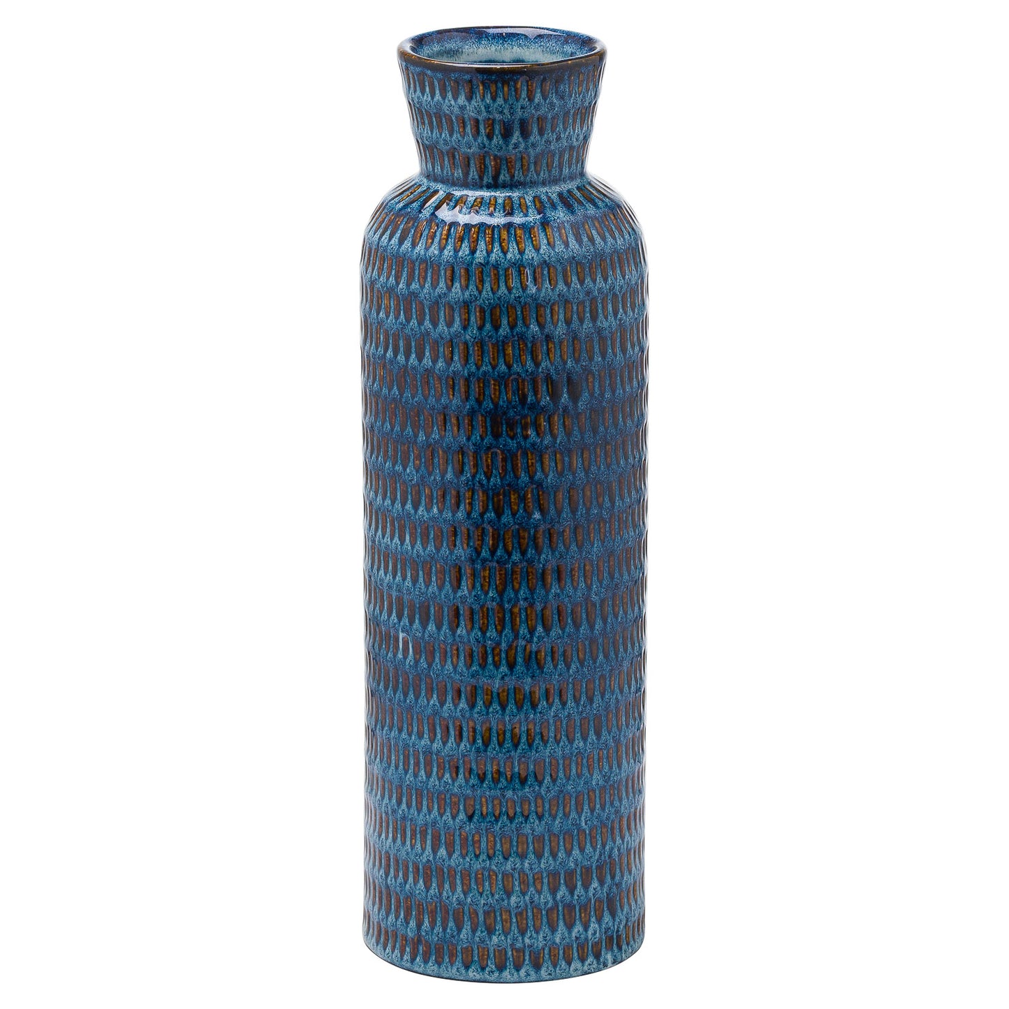 Serville Collection Blue Flute Vase