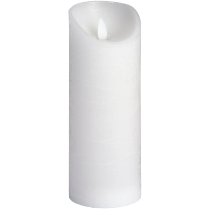 Luxe Collection Natural Glow 3x8 White LED Candle - Unique Home Pieces