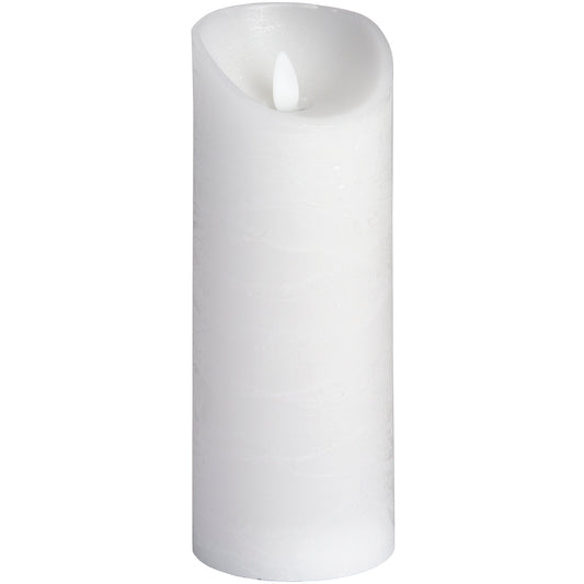 Luxe Collection Natural Glow 3x8 White LED Candle - Unique Home Pieces