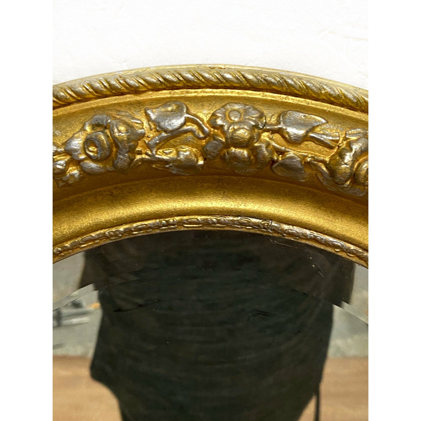 Antique Victorian Oval Bevel Edge Mirror Gold Finish - Unique Home Pieces