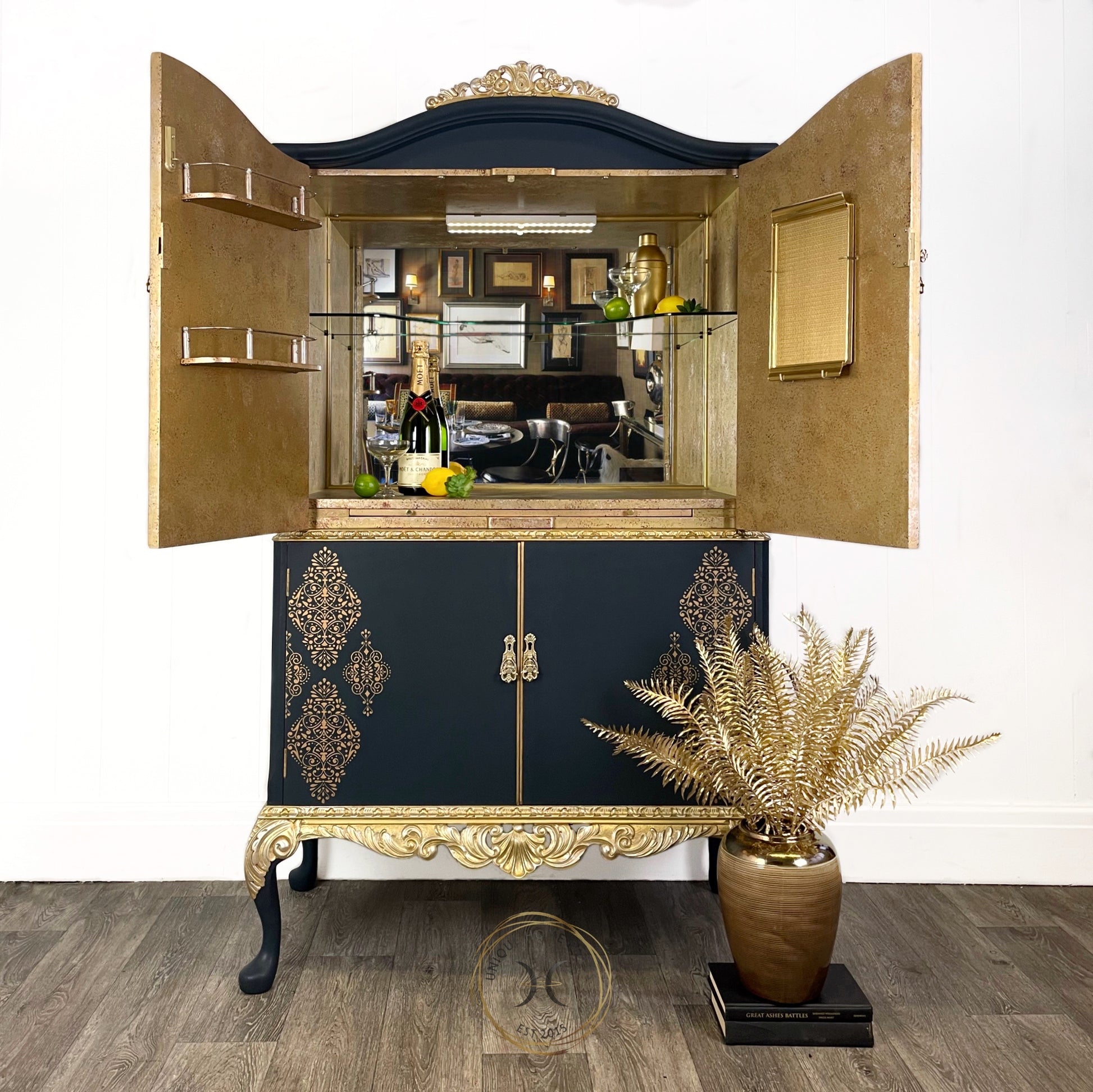 Queen Anne Restyled Cocktail Cabinet - Unique Home Pieces