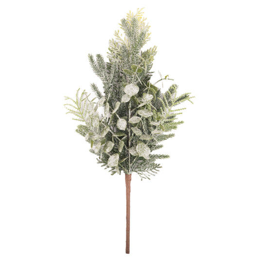 Frosted Eucalyptus, And Fern Sprig - Unique Home Pieces