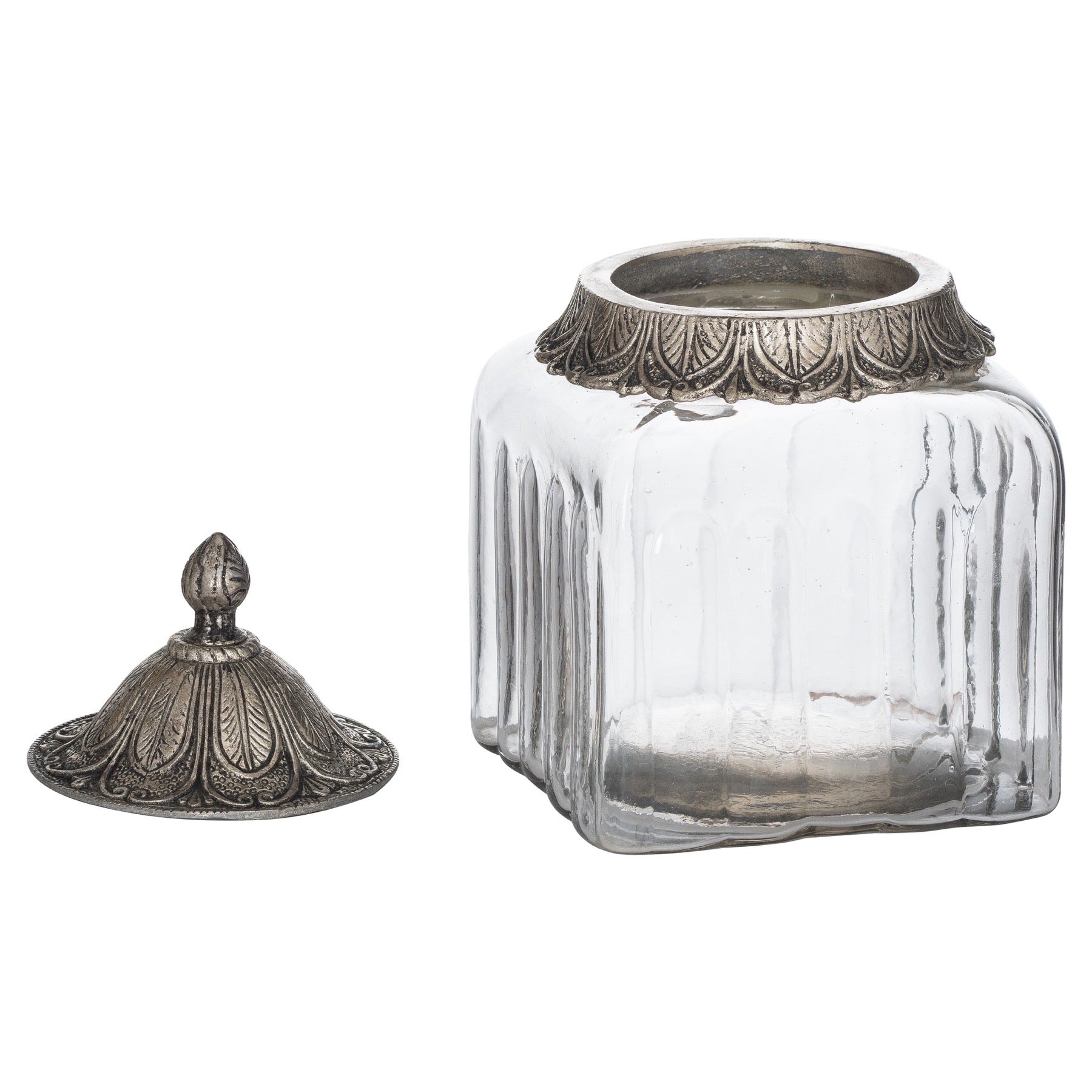 Moroccan Style Lidded Medium Display Jar - Unique Home Pieces