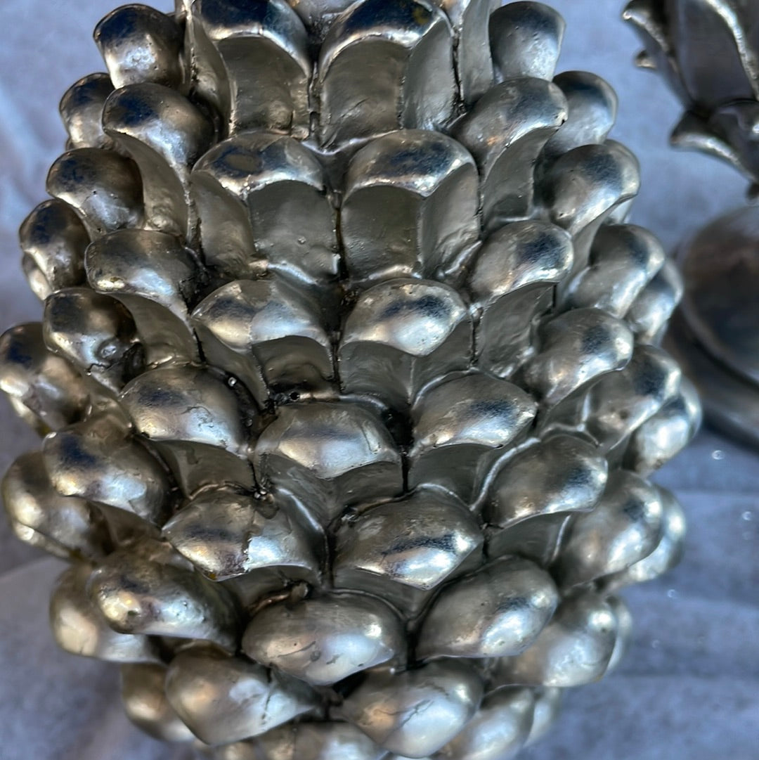 Aspen Decorative Silver Pinecone