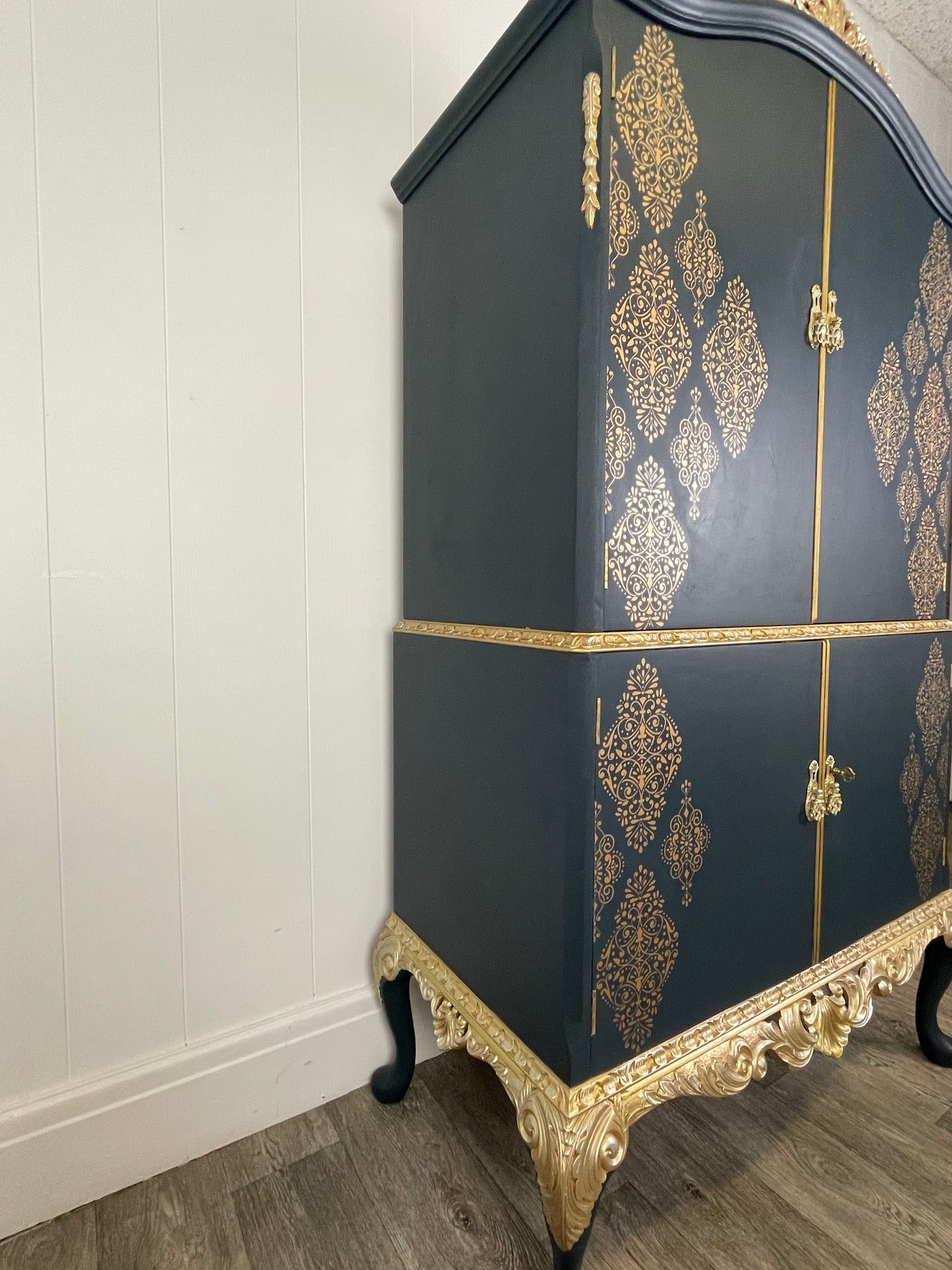 Queen Anne Restyled Cocktail Cabinet - Unique Home Pieces