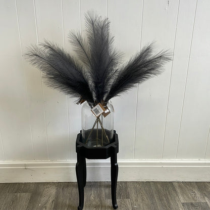 Dart Grey Faux Pampas Grass Stems