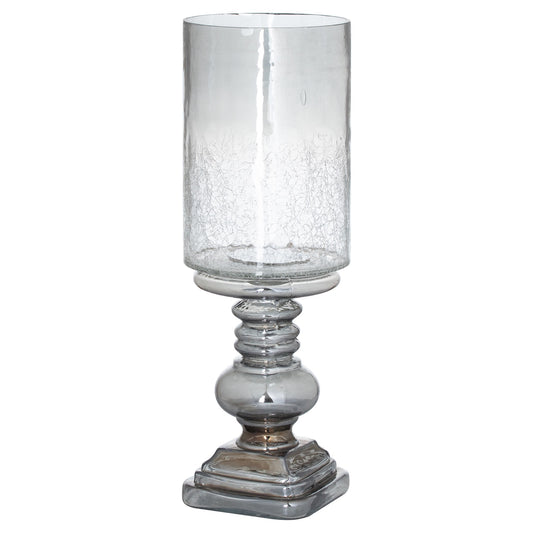 Smoked Midnight  Glass Candle Holder - Unique Home Pieces