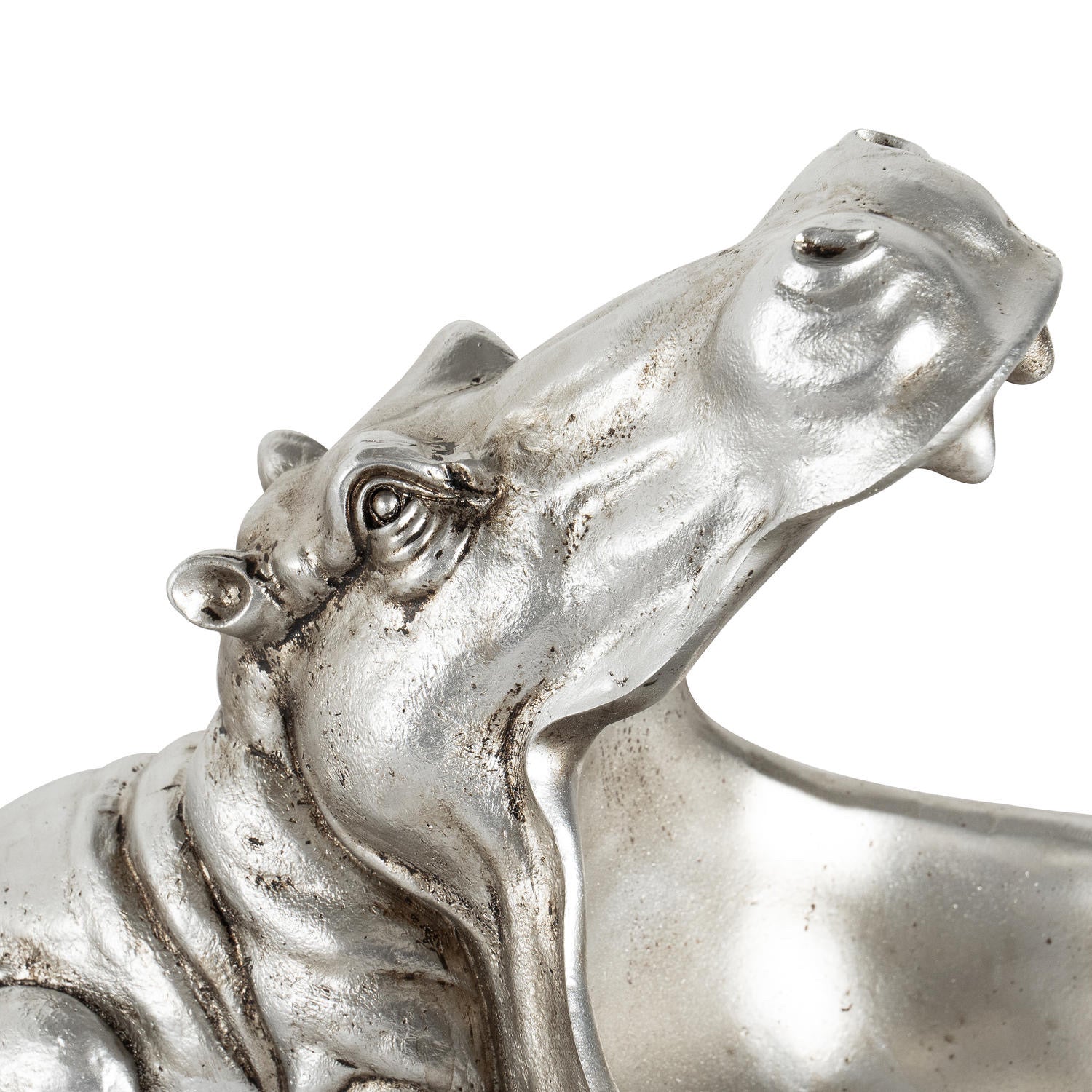 Hendrix The Hippo Silver Storage Dish - Unique Home Pieces