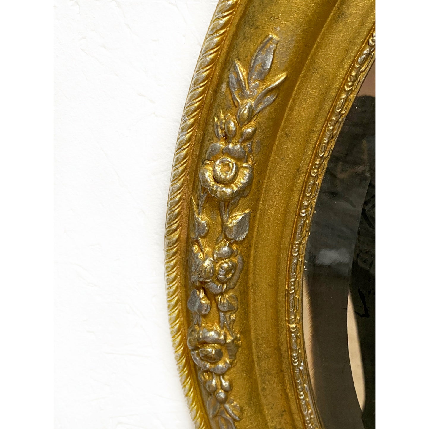 Antique Victorian Oval Bevel Edge Mirror Gold Finish - Unique Home Pieces